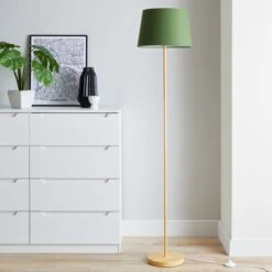 Dunelm Luna Wood Floor Lamp Base -Home Lighting 30769759 alt03