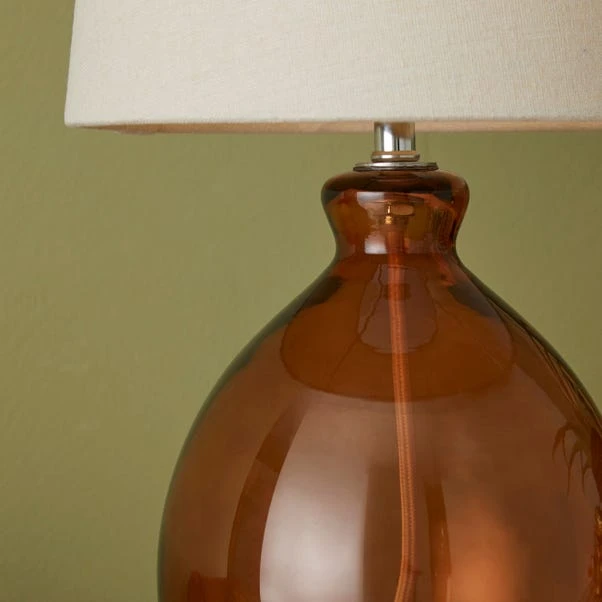 Dunelm Abbott Glass Table Lamp 3 Dunelm Abbott Glass Table Lamp - Image 3