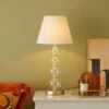Dunelm Keanu Glass Table Lamp