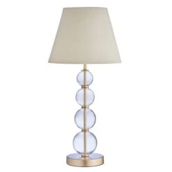 Dunelm Keanu Glass Table Lamp -Home Lighting 30770027 alt03