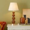 Dunelm Lilo Tortoiseshell Glass Table Lamp