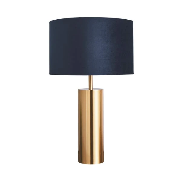 Dunelm Nesa Brushed Gold And Navy Touch Table Lamp 4 Dunelm Nesa Brushed Gold And Navy Touch Table Lamp - Image 4