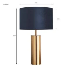 Dunelm Nesa Brushed Gold And Navy Touch Table Lamp 9 Dunelm Nesa Brushed Gold And Navy Touch Table Lamp -Home Lighting 30770048 alt07