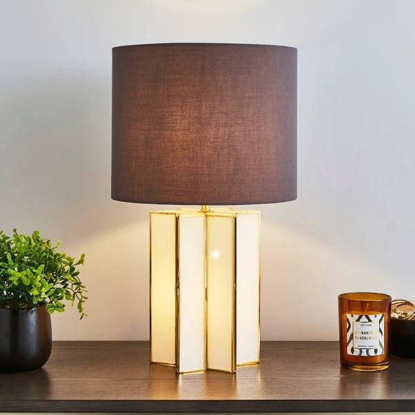 Dunelm Virgo Star Glass Table Lamp 1 Dunelm Virgo Star Glass Table Lamp