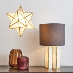 Dunelm Virgo Star Glass Table Lamp 11 Dunelm Virgo Star Glass Table Lamp -Home Lighting 30770079 alt06