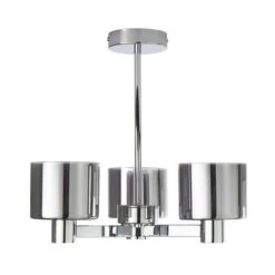 Dunelm Erin Ceiling 3 Light Smoked Ceiling Fitting 10 Dunelm Erin Ceiling 3 Light Smoked Ceiling Fitting -Home Lighting 30770082 alt05