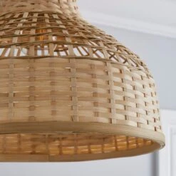 Dunelm Keoni Bamboo Easy Fit Pendant 35cm -Home Lighting 30770179 alt02