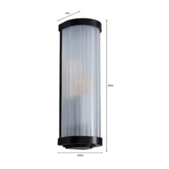 Dunelm Ripon Bathroom Wall Light Matt Black 10 Dunelm Ripon Bathroom Wall Light Matt Black -Home Lighting 30780623 alt04