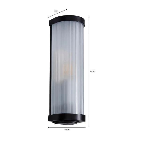Dunelm Ripon Bathroom Wall Light Matt Black 5 Dunelm Ripon Bathroom Wall Light Matt Black - Image 5