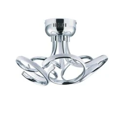 Dunelm Cortez 5 Light Integrated LED Swirl Semi-Flush Ceiling Fitting -Home Lighting 30781655 alt04