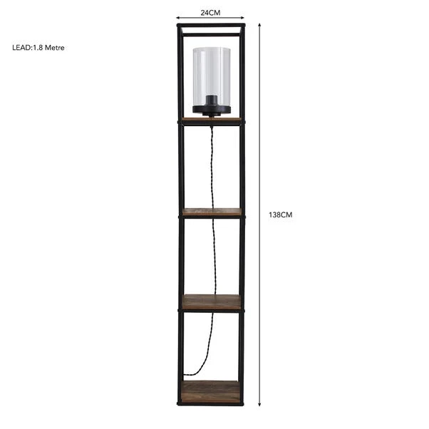 Dunelm Fulton Shelved Floor Lamp 6 Dunelm Fulton Shelved Floor Lamp - Image 6