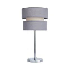 Dunelm Frea Grey Table Lamp -Home Lighting 30786016 alt04