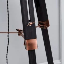 Dunelm Trio Tripod Black And Copper Floor Lamp 8 Dunelm Trio Tripod Black And Copper Floor Lamp -Home Lighting 30787667 alt02