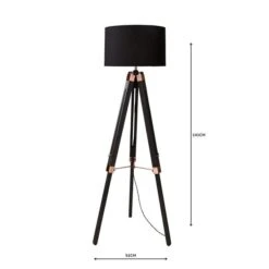 Dunelm Trio Tripod Black And Copper Floor Lamp 10 Dunelm Trio Tripod Black And Copper Floor Lamp -Home Lighting 30787667 alt04