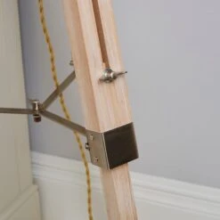 Dunelm Trio Tripod Light Wood Floor Lamp -Home Lighting 30787668 alt03