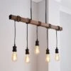 Dunelm Fulton 5 Light Bar Diner Ceiling Fitting