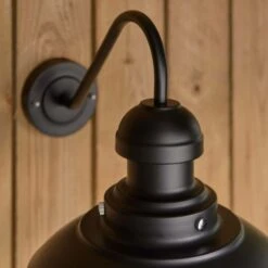 Vogue Lighting Vogue Preston Outdoor Wall Light Curved Matt Black -Home Lighting 30789761 alt03