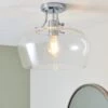 Hotel Lilier Bathroom 1 Light Flush Ceiling Fitting