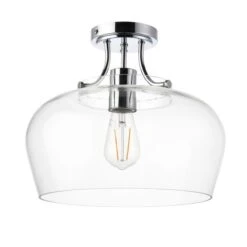 Hotel Lilier Bathroom 1 Light Flush Ceiling Fitting -Home Lighting 30789797 alt05