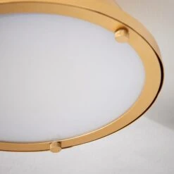 Dunelm Barton Bathroom 1 Light Flush Ceiling Fitting -Home Lighting 30789853 alt02