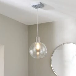 Dunelm Geometric Tile 1 Light Pendant Ceiling Fitting