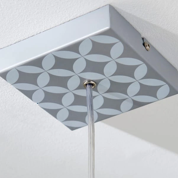 Dunelm Geometric Tile 1 Light Pendant Ceiling Fitting 4 Dunelm Geometric Tile 1 Light Pendant Ceiling Fitting - Image 4
