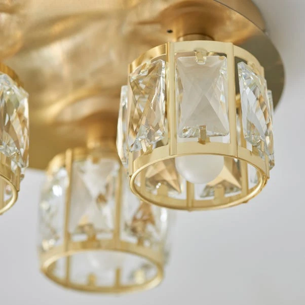 Dunelm Kylie Bathroom 3 Light Flush Ceiling Fitting 3 Dunelm Kylie Bathroom 3 Light Flush Ceiling Fitting - Image 3