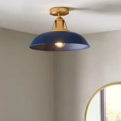Dunelm Oraya Bathroom 1 Light Flush Ceiling Fitting