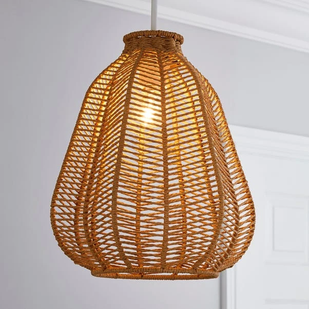 Dunelm Kylo Woven String Pendant Shade 1 Dunelm Kylo Woven String Pendant Shade