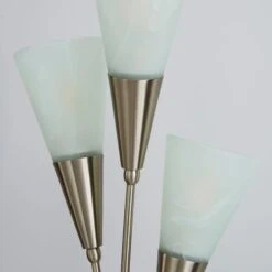 Dunelm Marble Glass Satin Nickel Floor Lamp 6 Dunelm Marble Glass Satin Nickel Floor Lamp -Home Lighting 30792348 alt03