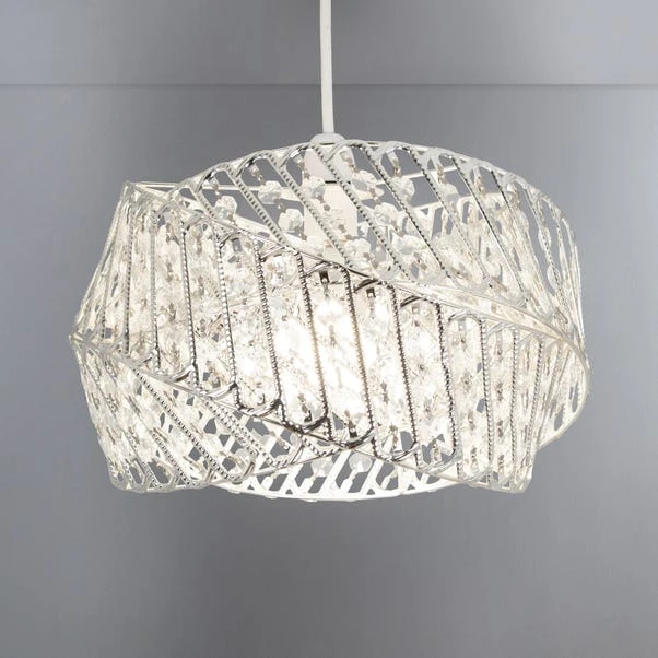 Dunelm Monsanto Jewelled Easy Fit Pendant 1 Dunelm Monsanto Jewelled Easy Fit Pendant