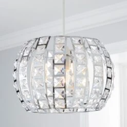 Dunelm West End Chrome Easy Fit Pendant