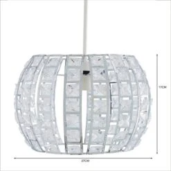 Dunelm West End Chrome Easy Fit Pendant -Home Lighting 30792360 alt04