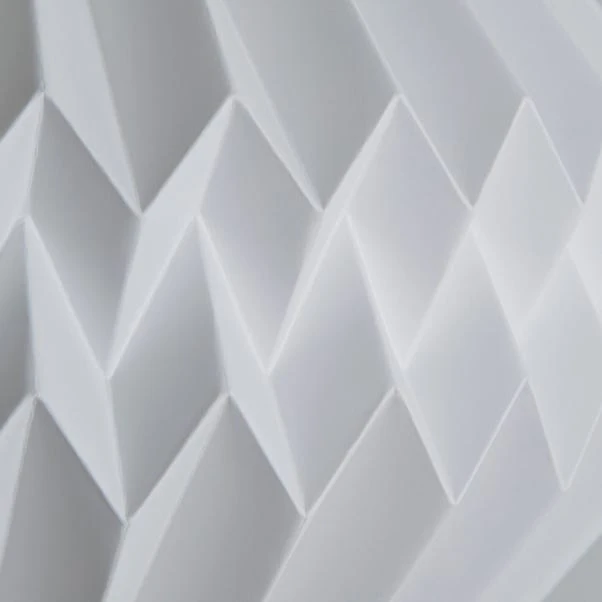 The Edited Life Pahal Origami Paper Pendant White 3 The Edited Life Pahal Origami Paper Pendant White - Image 3