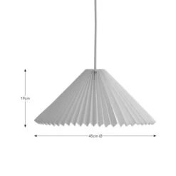 The Edited Life Pahal Origami 45cm Tapered Pendant White -Home Lighting 30796637 alt04
