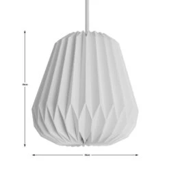 The Edited Life Origami Decagon Paper Pendant Small -Home Lighting 30796674 alt04