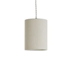Dunelm Luna 15cm Cylinder Shade Natural 6 Dunelm Luna 15cm Cylinder Shade Natural -Home Lighting 30796676 alt02