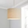 Dunelm Luna 28cm Drum Shade Natural