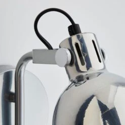 Dunelm Issac Chrome Effect Wall Light -Home Lighting 30798514 alt03