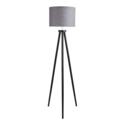Dunelm Jandia Wooden Tripod Floor Lamp -Home Lighting 30798600 alt04
