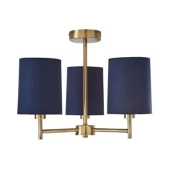 Dunelm Prescot 3 Light Ceiling Fitting -Home Lighting 30798601 alt04