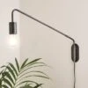 Dunelm Braddy Arc Plug In Wall Light