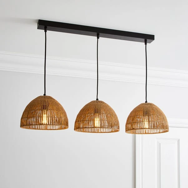 Dunelm Artisan Avery Natural 3 Light Diner Ceiling Fitting 1 Dunelm Artisan Avery Natural 3 Light Diner Ceiling Fitting