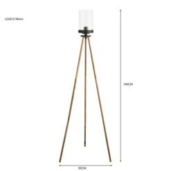 Dunelm Fulton Tripod Floor Lamp -Home Lighting 30798654 alt05