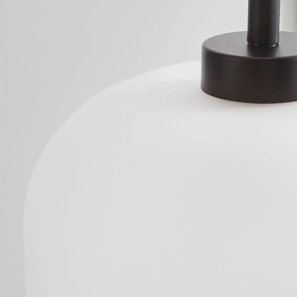 Dunelm Palazzo Black Frosted Floor Lamp 4 Dunelm Palazzo Black Frosted Floor Lamp - Image 4