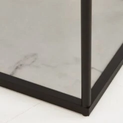 Dunelm Aiko Midi Shelved Floor Lamp Black And Faux Marble -Home Lighting 30802422 alt03