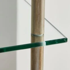 Dunelm Wendell Glass Shelved Floor Lamp -Home Lighting 30802429 alt02