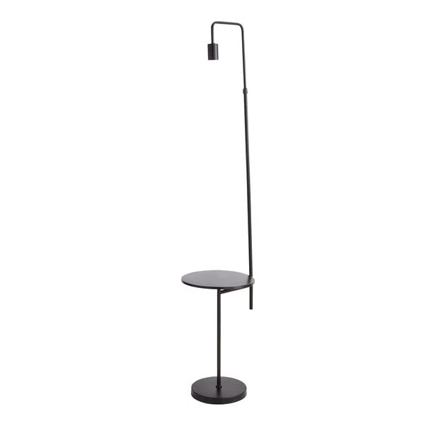 Dunelm Aubrey Exposed Bulb Floor Lamp With Table Black 5 Dunelm Aubrey Exposed Bulb Floor Lamp With Table Black - Image 5
