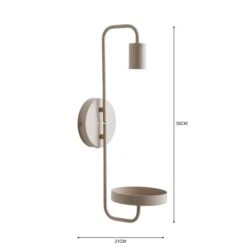Dunelm Aubrey Exposed Bulb Shelf Wall Light 11 Dunelm Aubrey Exposed Bulb Shelf Wall Light -Home Lighting 30802438 alt05