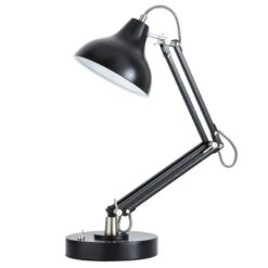 Dunelm Archibald Articulated Black Desk Lamp -Home Lighting 30803332 alt04